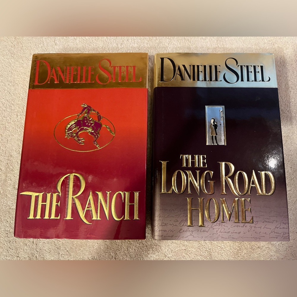 Lot/2 Danielle Steel Hardback Fiction Novels The Ranch & The Long Road Home